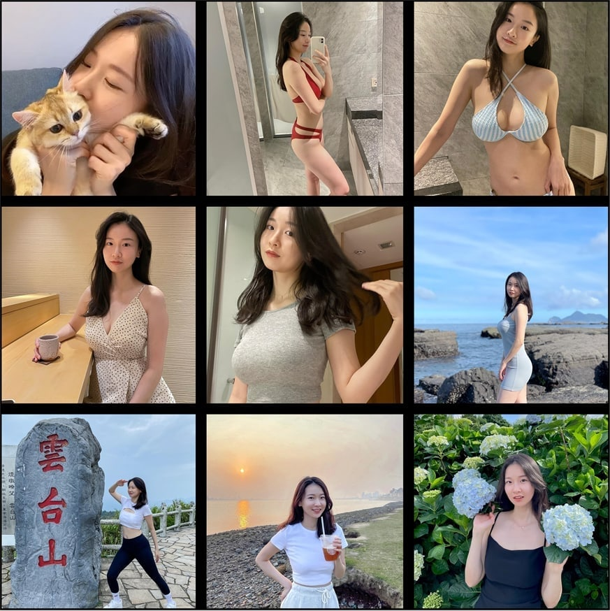 (编号Ai23)  #台湾 性感美女 日常 生活 旅游自拍809张照片视频82个