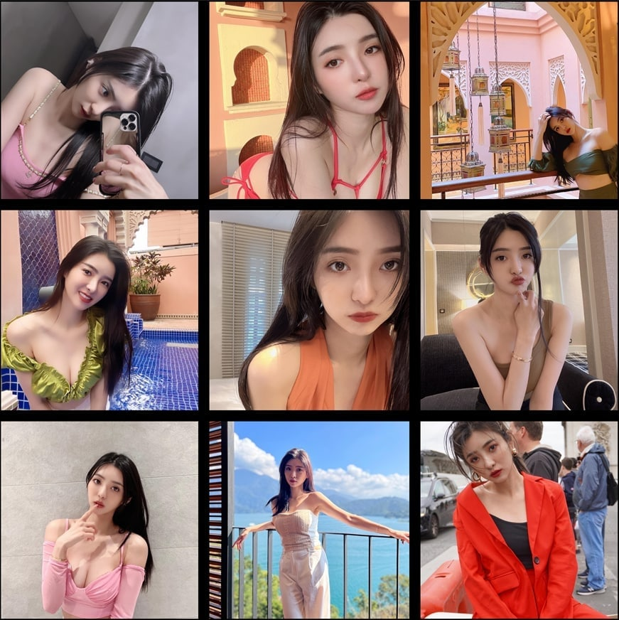 (编号TA465)  #台湾 白富美 日常 生活 旅游2820张照片视频289个