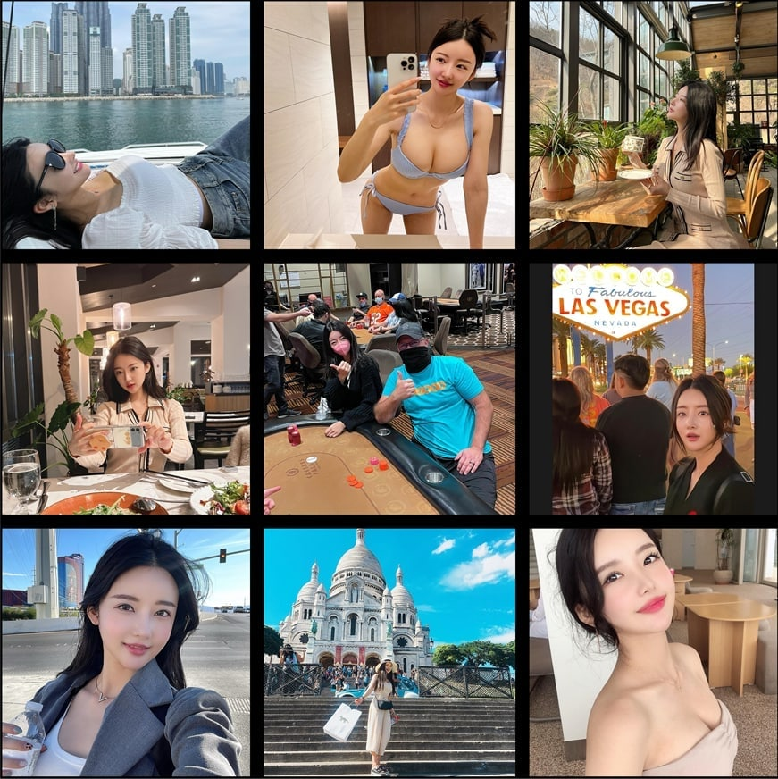(编号SF026)  #韩国 美女 在美国旅游1016张照片视频20个