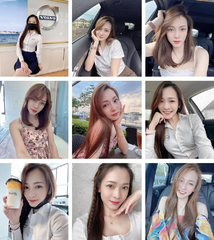 (编号K16)  #马来西亚 美女 沃尔沃汽车销售员 自拍多443张照片视频29个