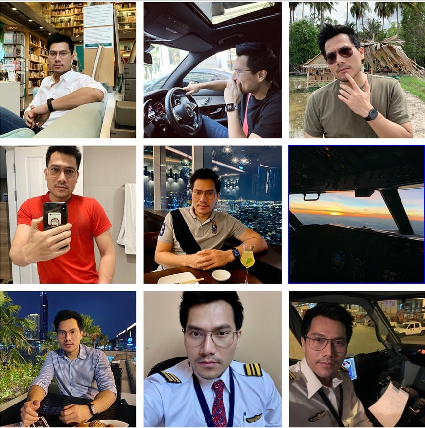 (编号GG2315)  #亚洲男 飞行员 生活照1275张照片视频40个