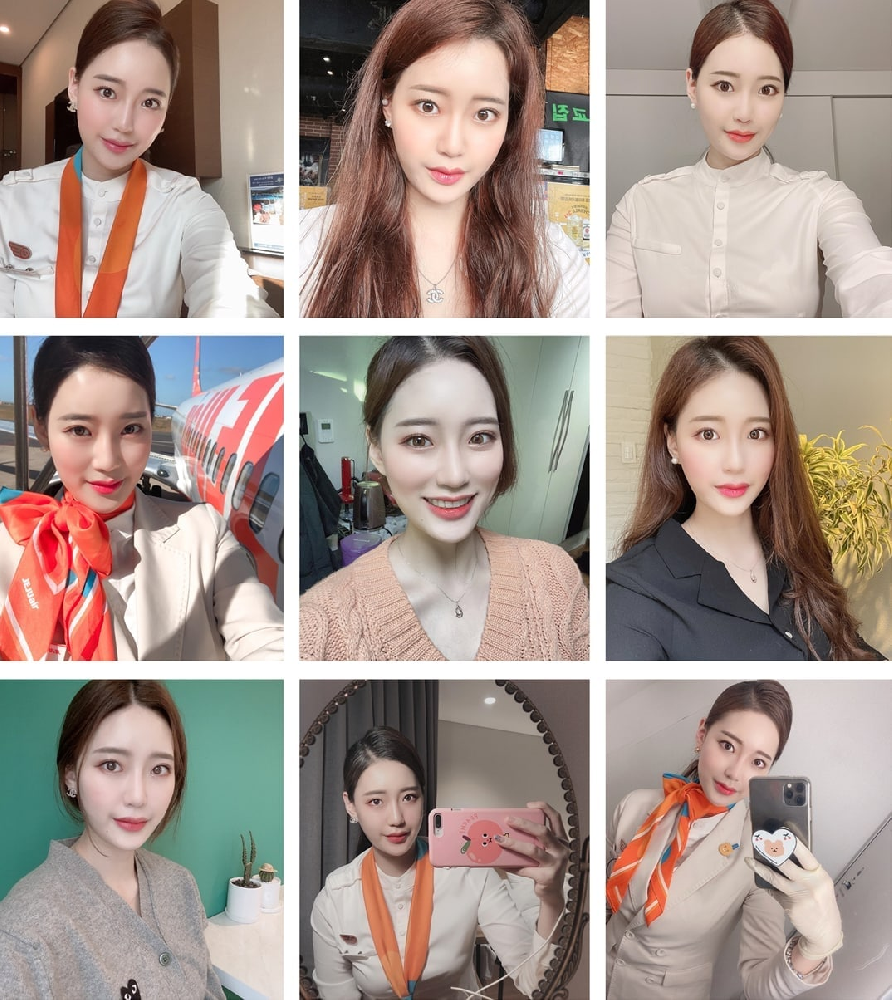 (编号sk85)  #韩国 职业空姐 日常 生活 旅游 自拍多1062张照片视频14个，自拍视频少