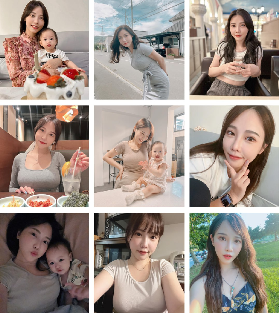 (编号sk215)  #台湾 美女 宝妈 日常 生活 带娃1094张照片视频25个