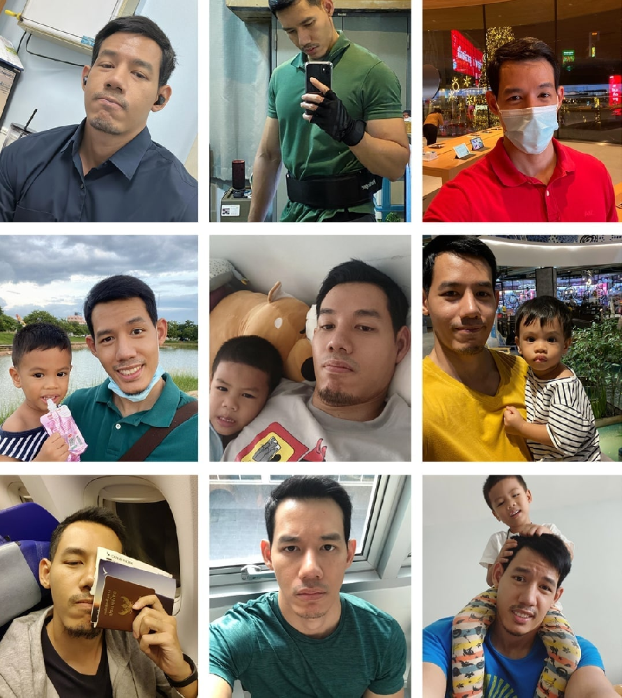 (编号A26)  #泰国 宝爸 日常 健身 旅游974张照片视频70个