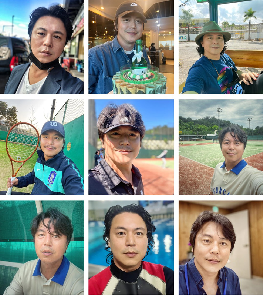 (编号A96)  #韩国 成熟 大叔 日常 生活 打网球1598张照片视频19个