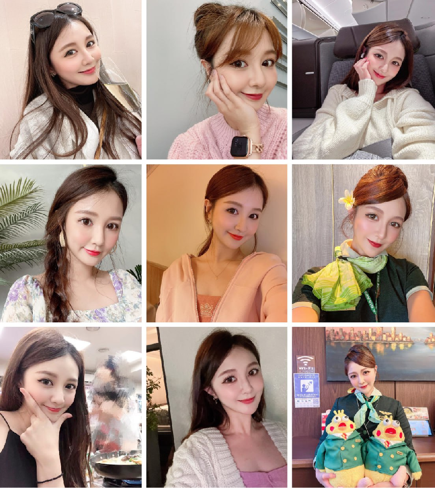 (编号sk296)  #台湾 美女 职业 空姐 日常 生活 旅游1179张照片视频22个（带ig）