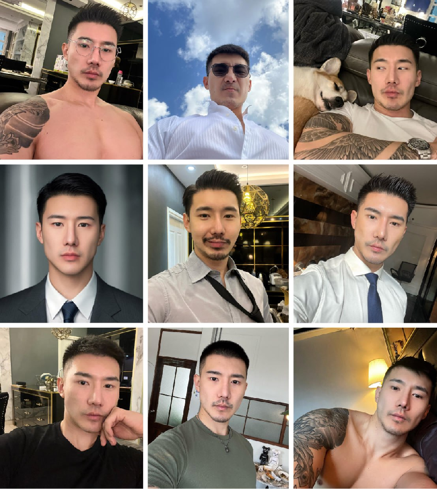 (编号A141) #证件  #泰国 男子 日常 生活 旅游 养狗 自拍多800张照片视频72个《合适虚拟视频》  证件⭐️  带泰国身份证正反面