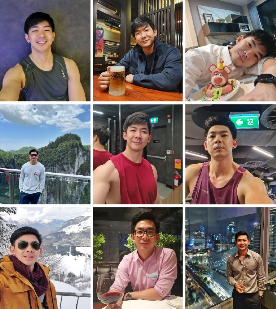 (编号A156)  #泰国 男子 日常 生活 旅游 健身1350张照片视频37个