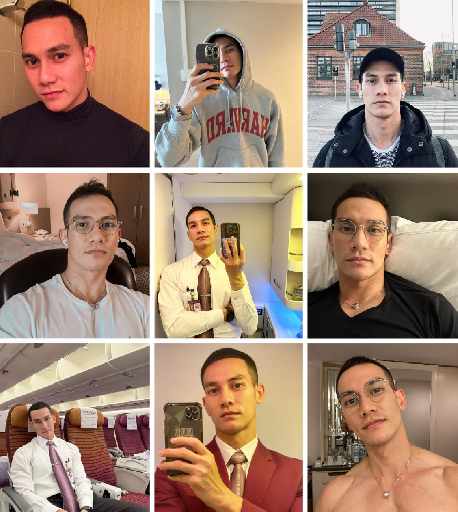 (编号A157)  #台湾 空少 日常 生活 旅游 915张照片视频20个