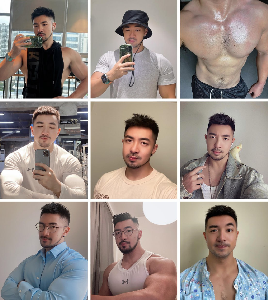 (编号A164)  #国内 肌肉 男子 日常 生活 健身1392张照片视频15个