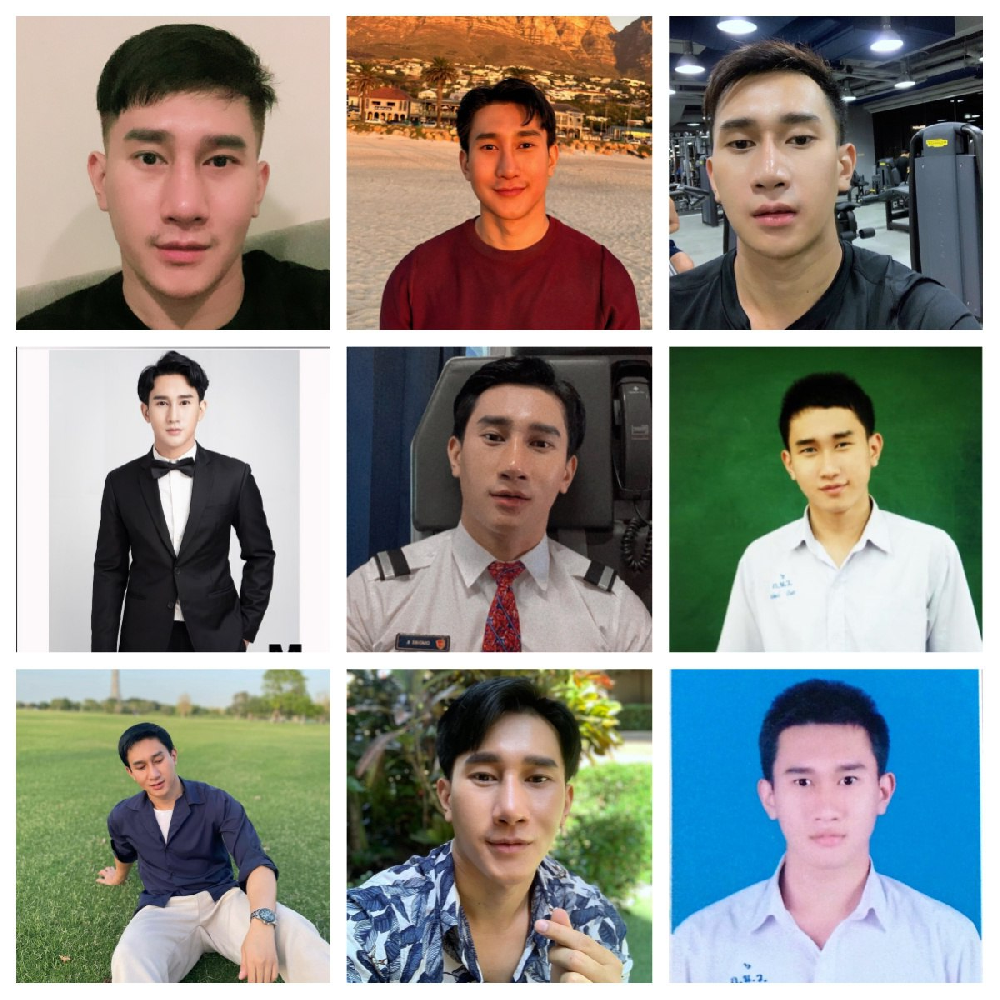 (编号AA15)   #泰国 男子 日常 生活 工作 健身 旅游 正式装 自拍《证件照》 822张照片视频25个（带ig)