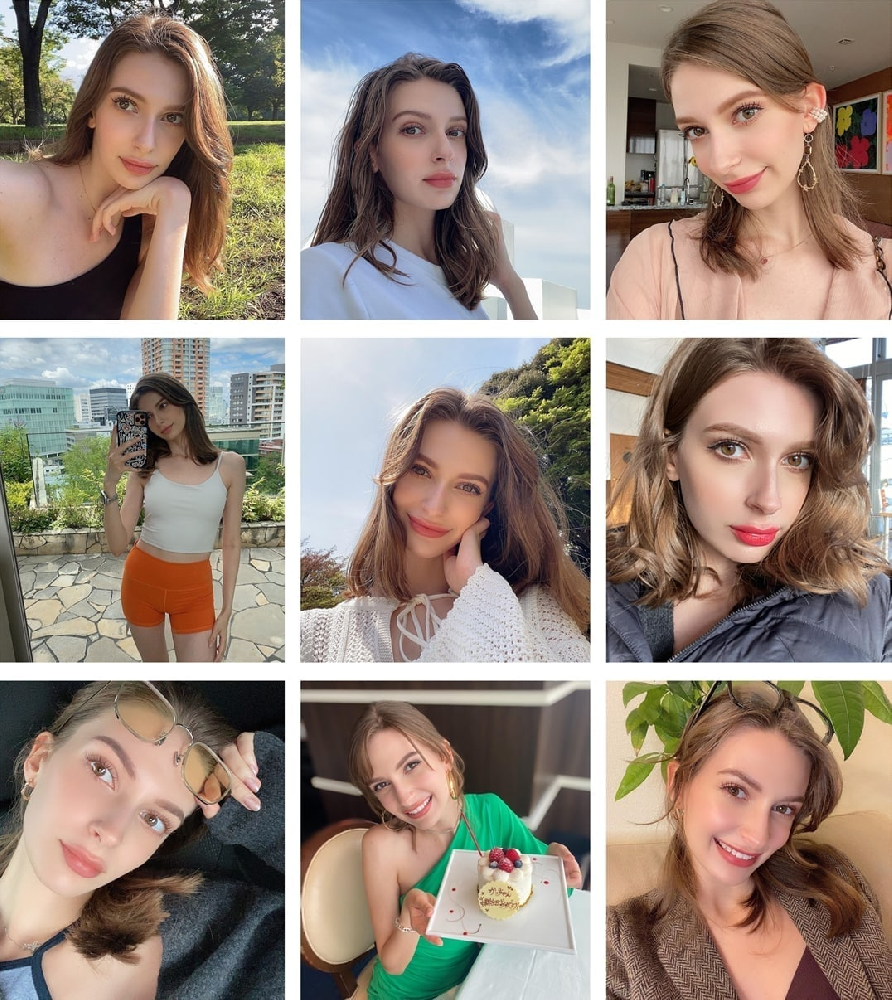 (编号kk19)  欧美女 生活在日本 自拍多892张照片视频24个