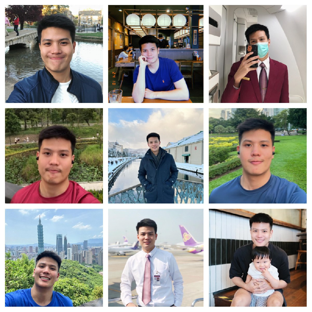 (编号AA18)   #台湾 宝爸 日常 生活 工作 旅游 正式装 自拍 1019张照片视频47个（带ig)