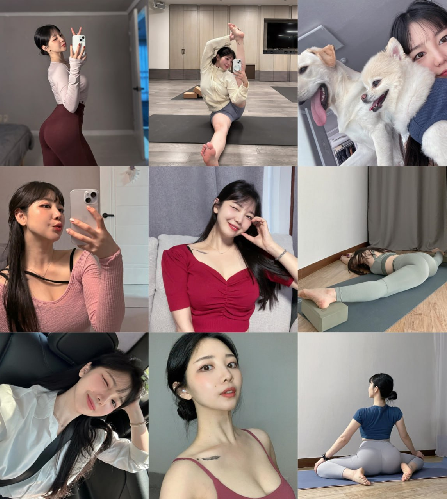 (编号sk406)  #韩国 美女 日常 生活 瑜伽 1270张照片视频74个（带ig）