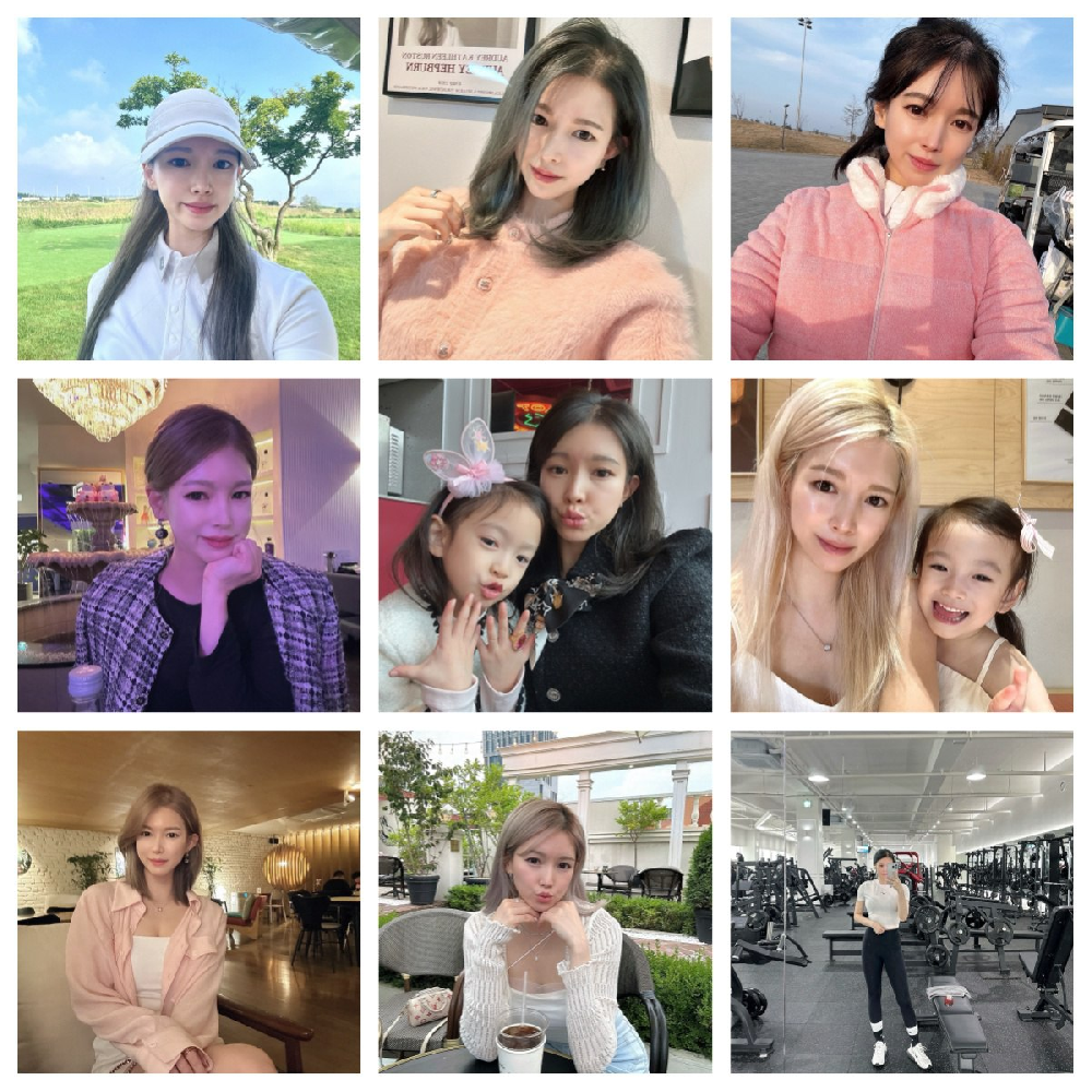 (编号ssk100)  #韩国 宝妈 日常 生活  高尔夫 旅游 健身 自拍多 1950张照片417个视频（带ig)