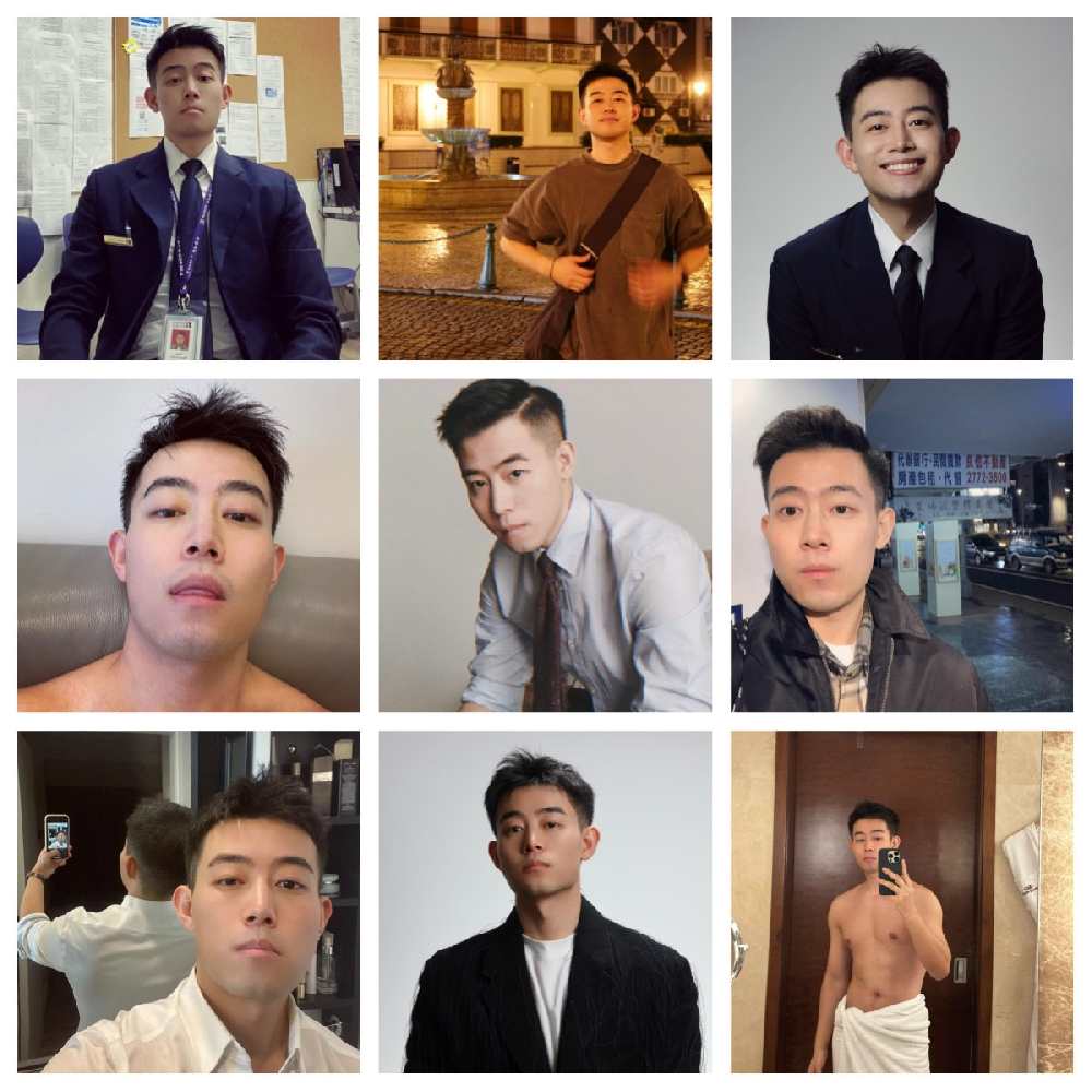 (编号AA34)   #国内 男子 生活 工作 日常 健身 自拍 旅游 364张照片视频10个（带ig)