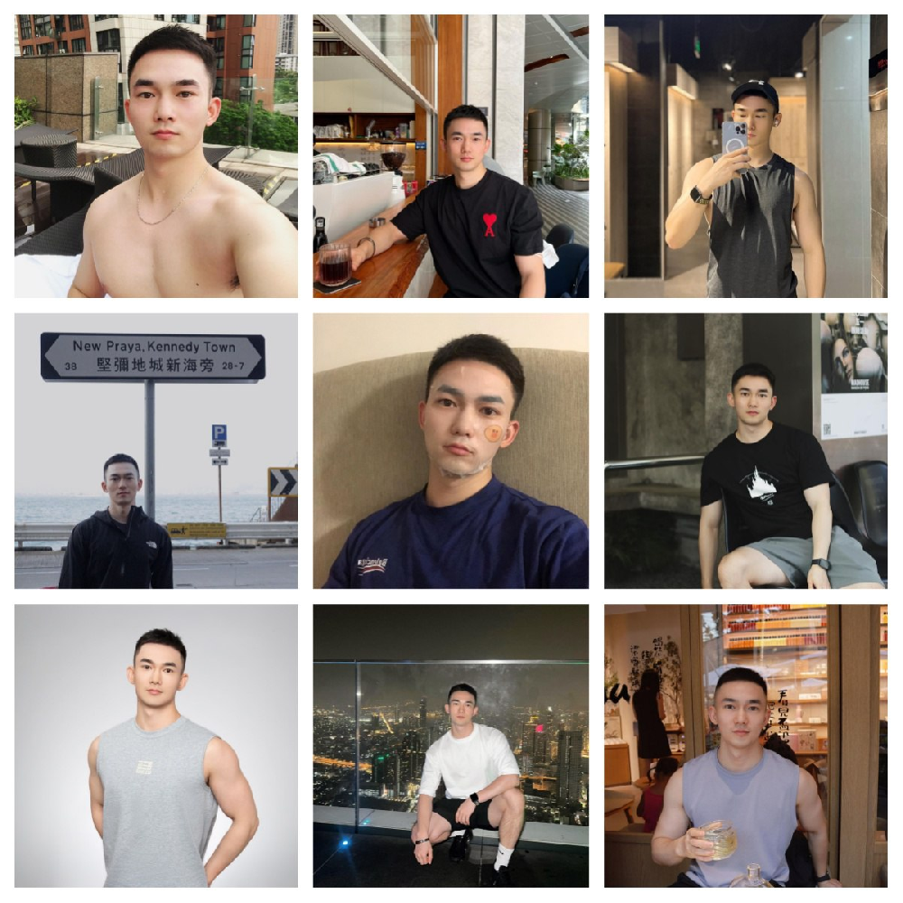 (编号AA41)  #证件  #国内 男子 生活 美食 日常 健身 旅游 自拍 878张照片视频11个（带ig)  证件⭐️  带国内身份证正反面