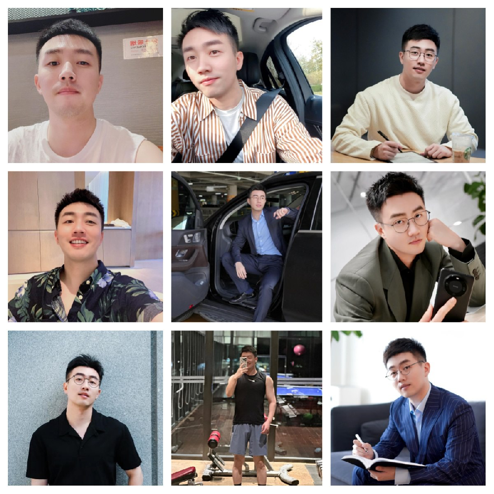 (编号AA44)    #国内 男子 生活 工作 正装 日常 健身 旅游 自拍 1124张照片视频6个（带ig)