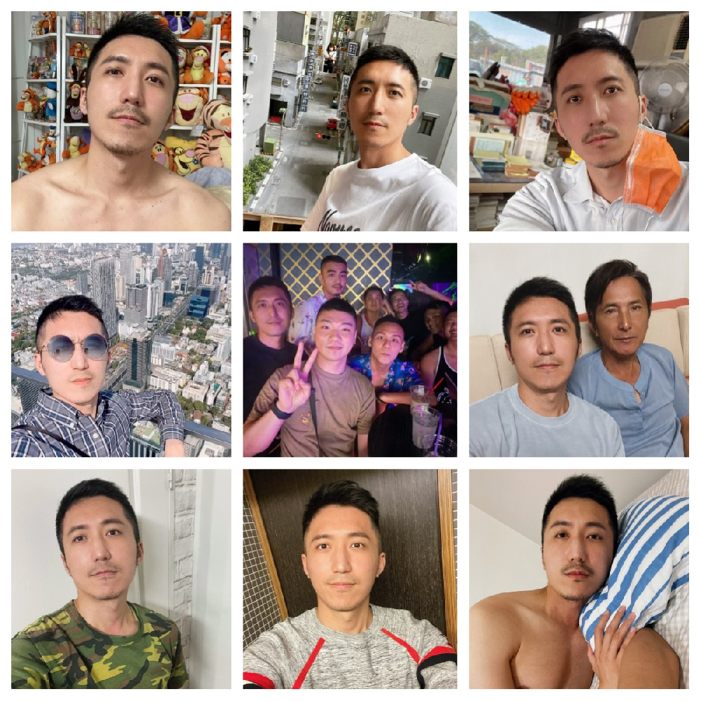 (编号AA56)  #证件  #台湾  男子 生活 日常 聚会 旅游 家里自拍 自拍 1706张照片视频165个（带ig)