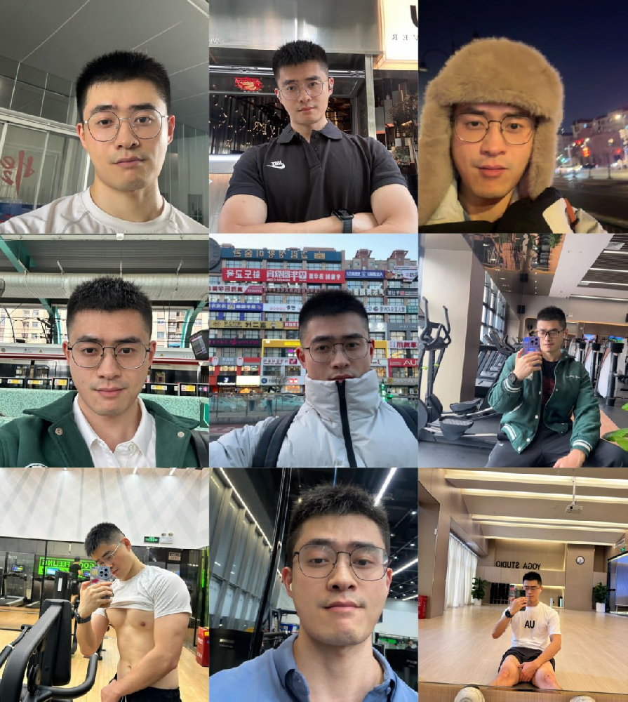 (编号A240)  #国内 男子 日常 生活 旅游 健身334张照片视频77个（带ig）