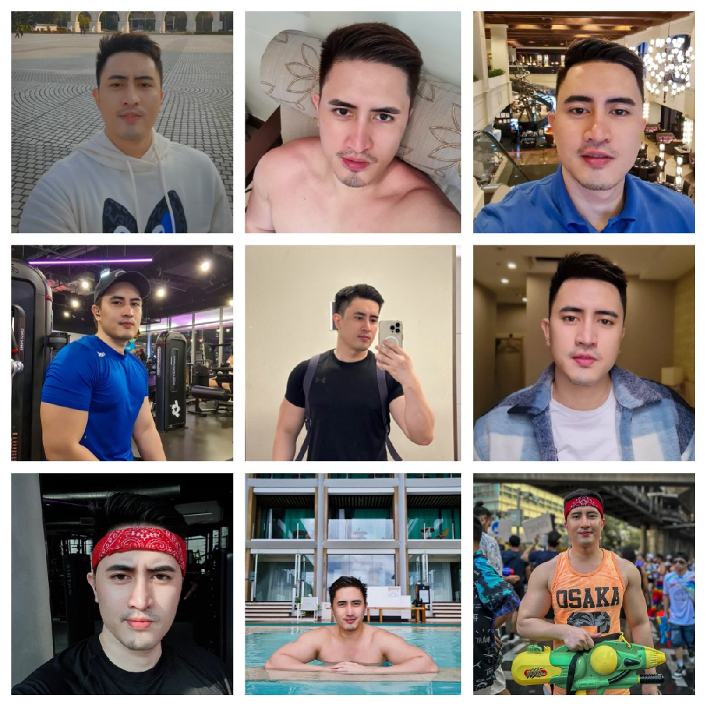 (编号aa76）#证件  #菲律宾 男子 日常 生活 旅游 健身 自拍 美食 491张照片视频23个 自拍视频比较少（带ig)