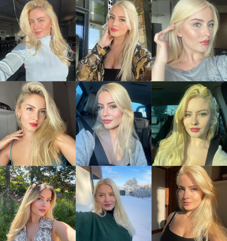 (编号kk224)  欧美 金发美女 日常 生活 旅游 自拍599张照片视频69个（带ig）