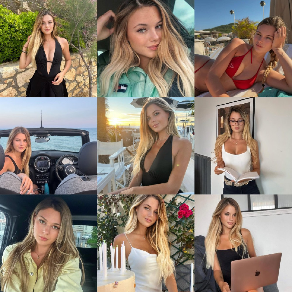 编号AC137 自拍🌟🌟🌟🌟 #美国 美女 下午茶 生活场景丰富 自拍多 旅游 风景 生活日常 照片229张  视屏11个（带IG）