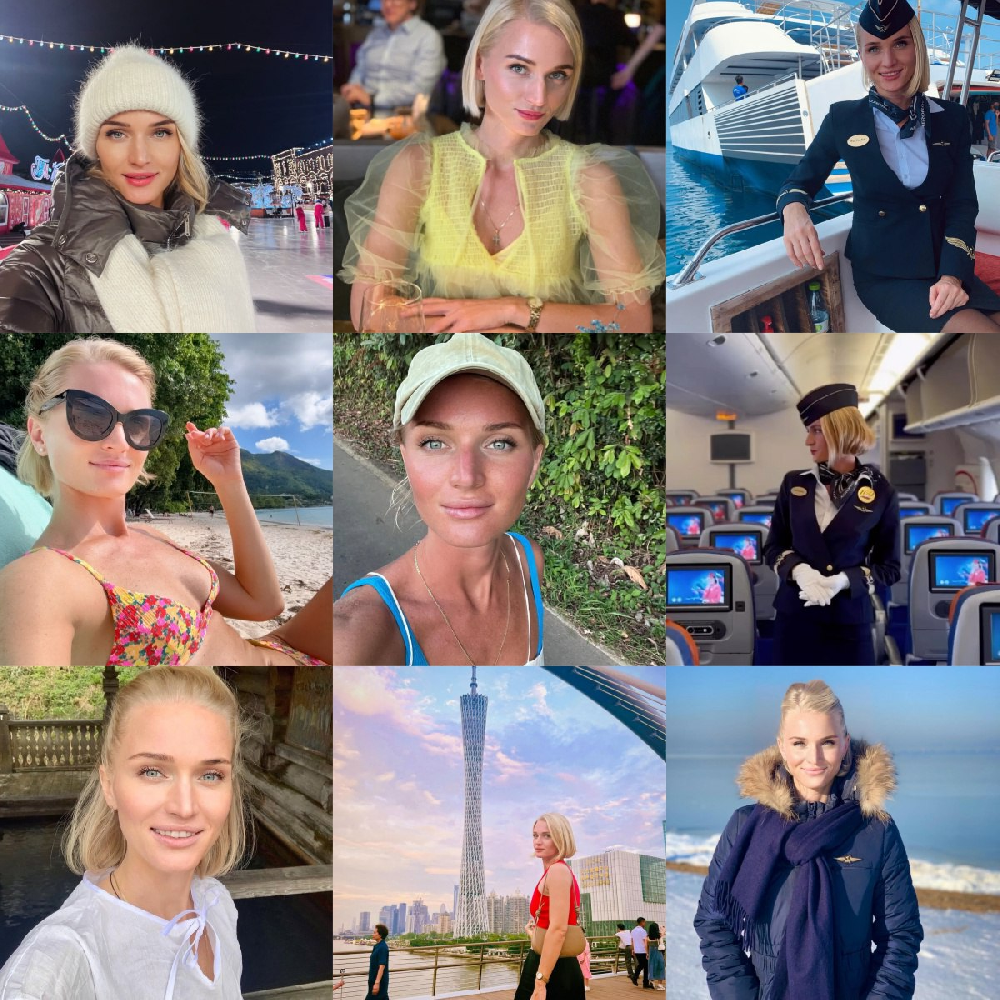 编号AC152 自拍🌟🌟🌟🌟 #俄罗斯 职业 空姐 自拍多 生活场景丰富  旅游 风景 生活日常 照片1224张  视屏166个（带IG）