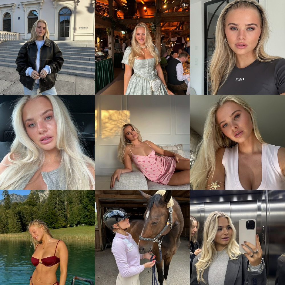 编号AC244 生活日常🌟🌟🌟🌟 #德国 泳池 居家 睡衣 骑马  滑雪  网球  生活场景丰富  旅游 风景 生活日常  照片1135张  视频162个  （带IG）