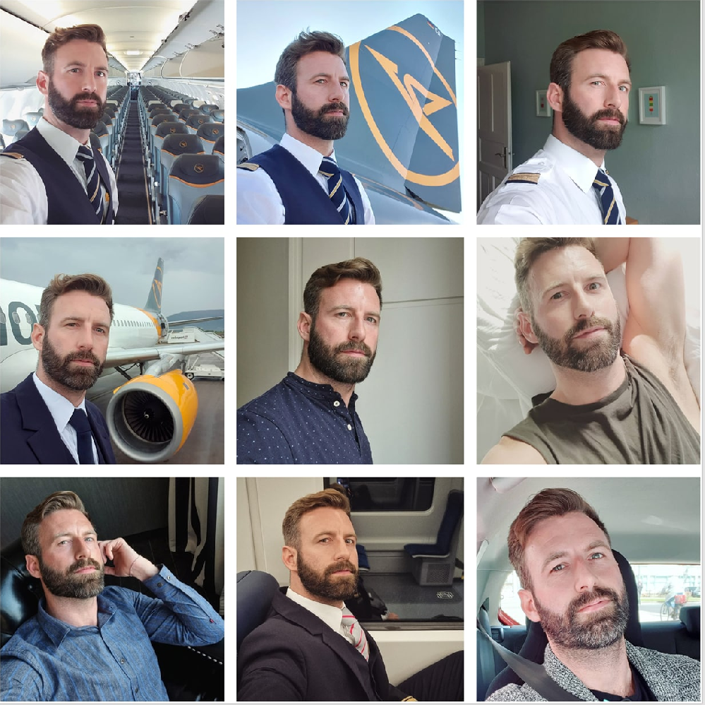 (编号gzx52)  欧美男士 飞航员 生活旅游304相片视频3个