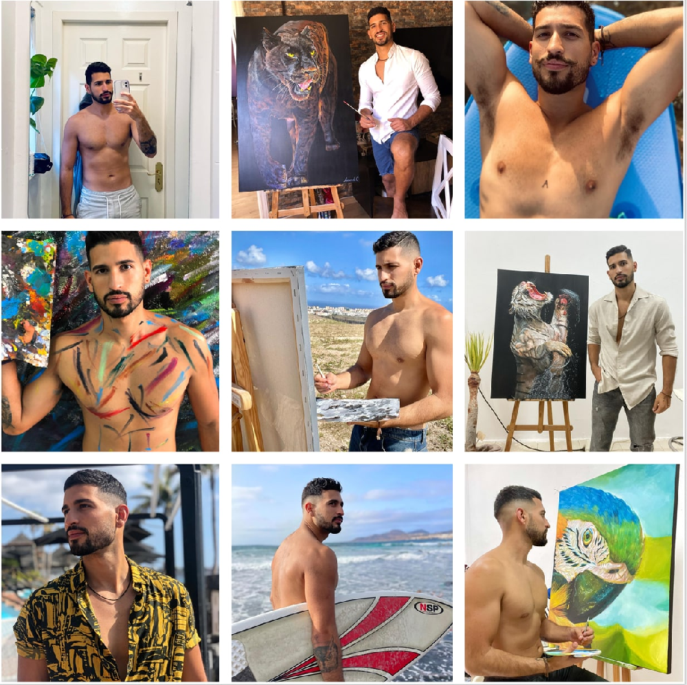 (编号LI367)  欧美男士 画家 生活 旅游225相片视频14个