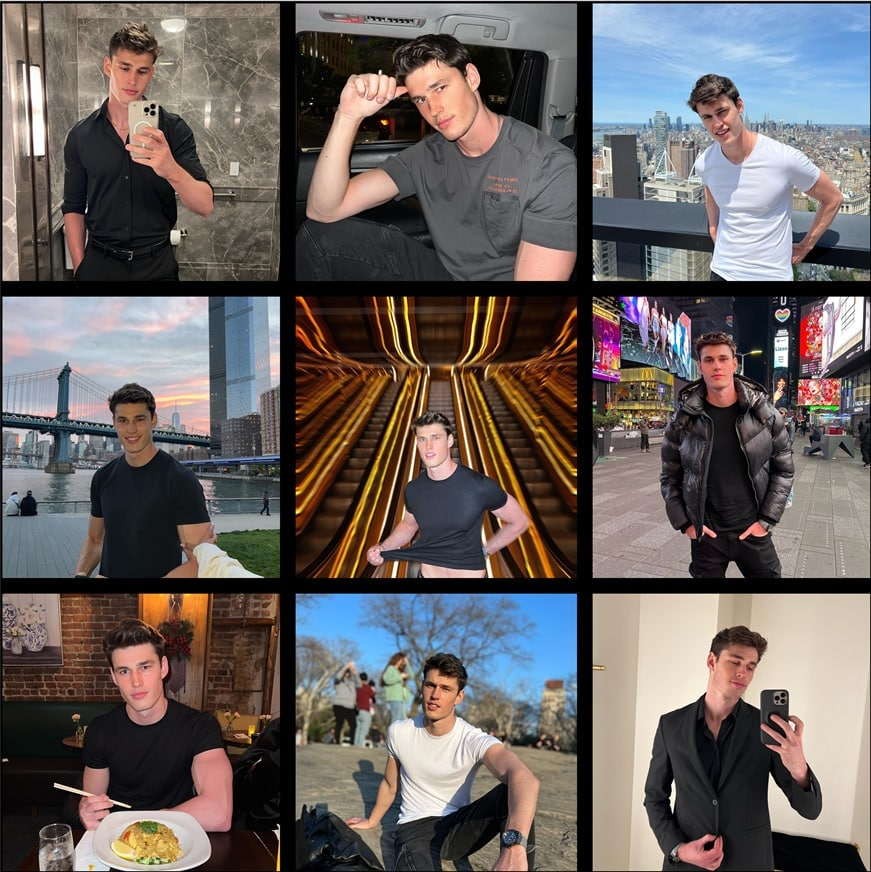 编号(F1270)  美国男子 日常生活 旅游自拍1270张照片视频50个