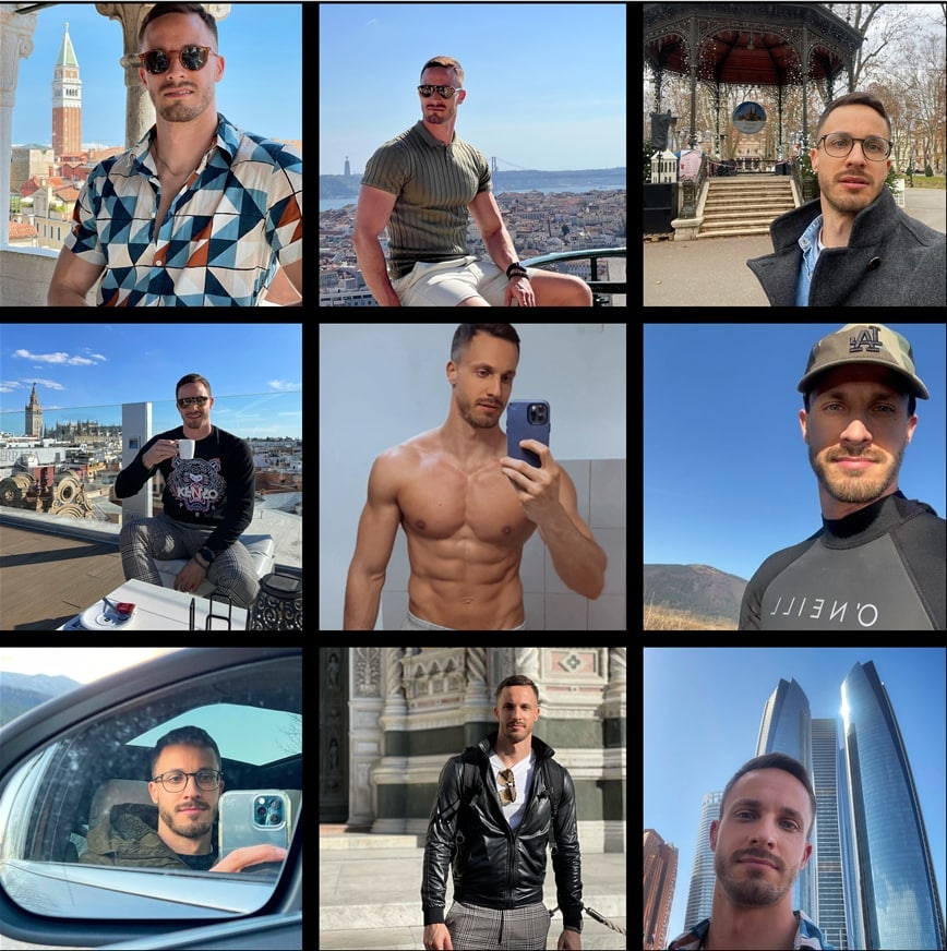 (编号L1490)  欧美男 日常生活 旅游自拍1490张照片视频134个