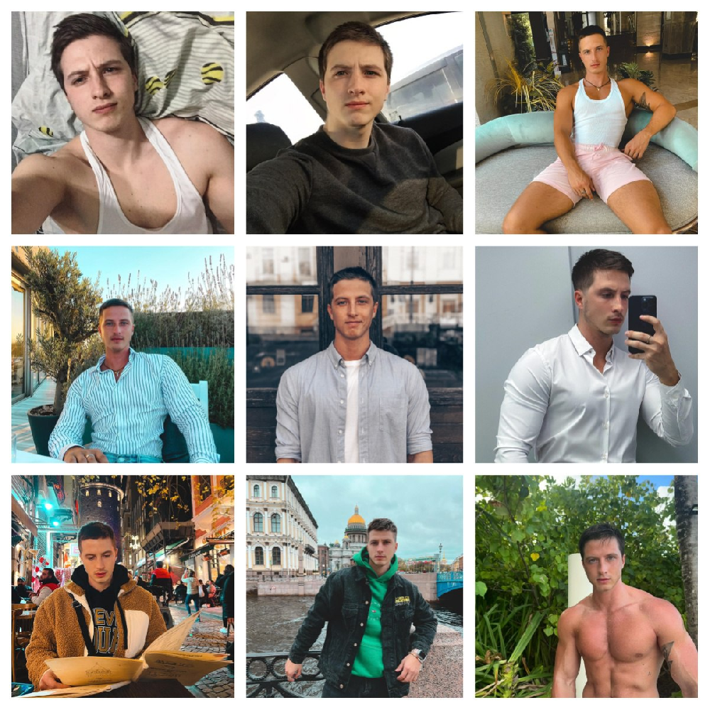 (编号ssn50)    #俄罗斯 欧美男子  日常 正装 生活 健身 旅游 自拍 495张照片视频4个（带ig)