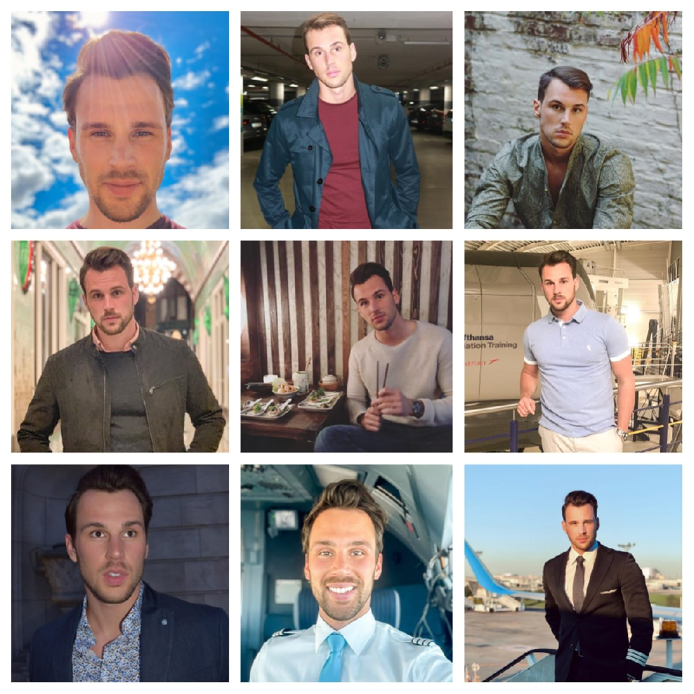 （编号pp19）  #德国 飞行员男子 日常 生活 旅游 自拍多 507张照片128个视频 带博主ig  后期可更新