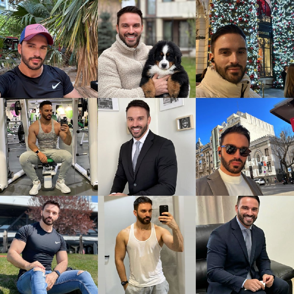 编号UK74 生活日常🌟🌟🌟🌟 #西班牙 健身 正装 生活场景丰富 商务 自拍多 聚会 旅游 风景 生活日常  照片859张 视屏13个 （带IG）