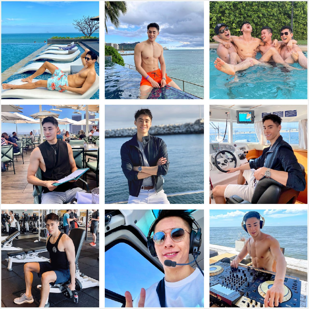 （编号sg04）  #上海 帅哥 生活日常分享 游艇 健身 旅游 自拍 泳池 1106张照片视频46个《带博主ig 后期可更新》