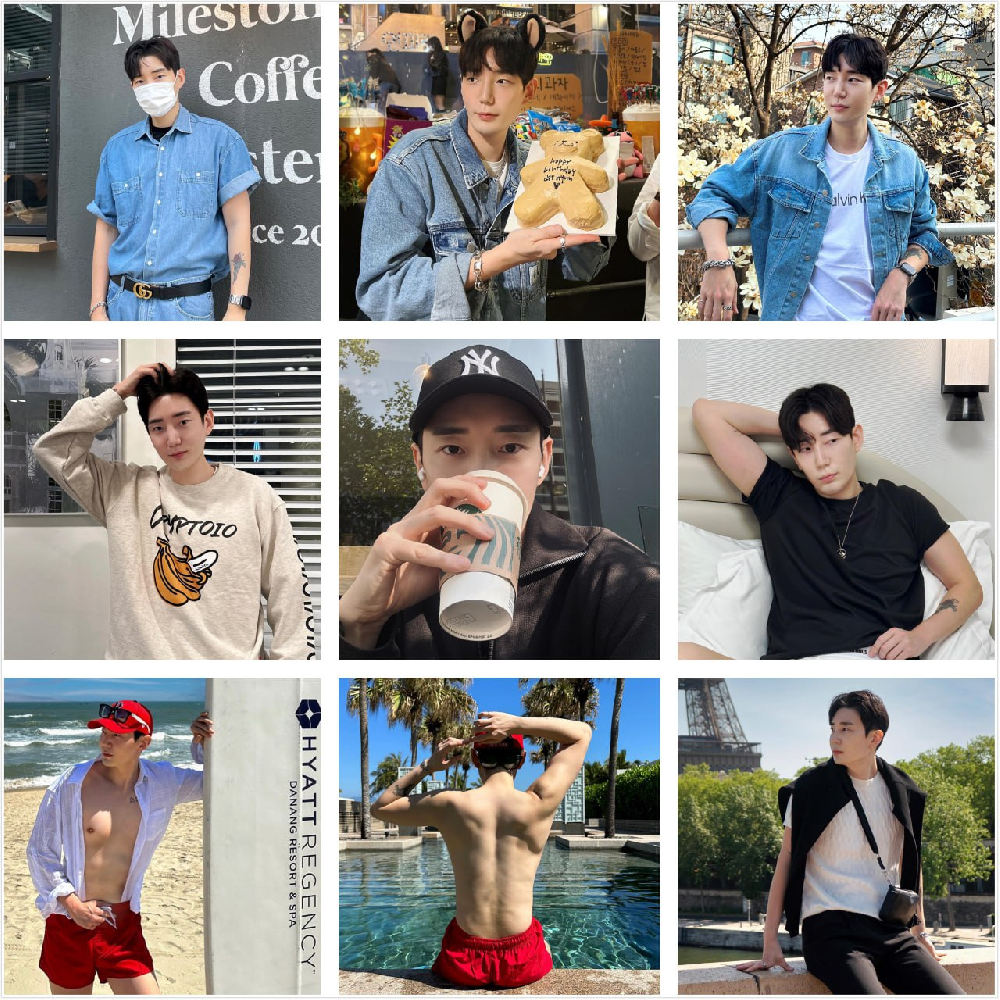 （编号sg06）  #韩国  鲜肉帅哥  日常分享  穿搭   旅游    运动健身 腹肌 643张照片 65个视频《带博主ig 后期可更新》