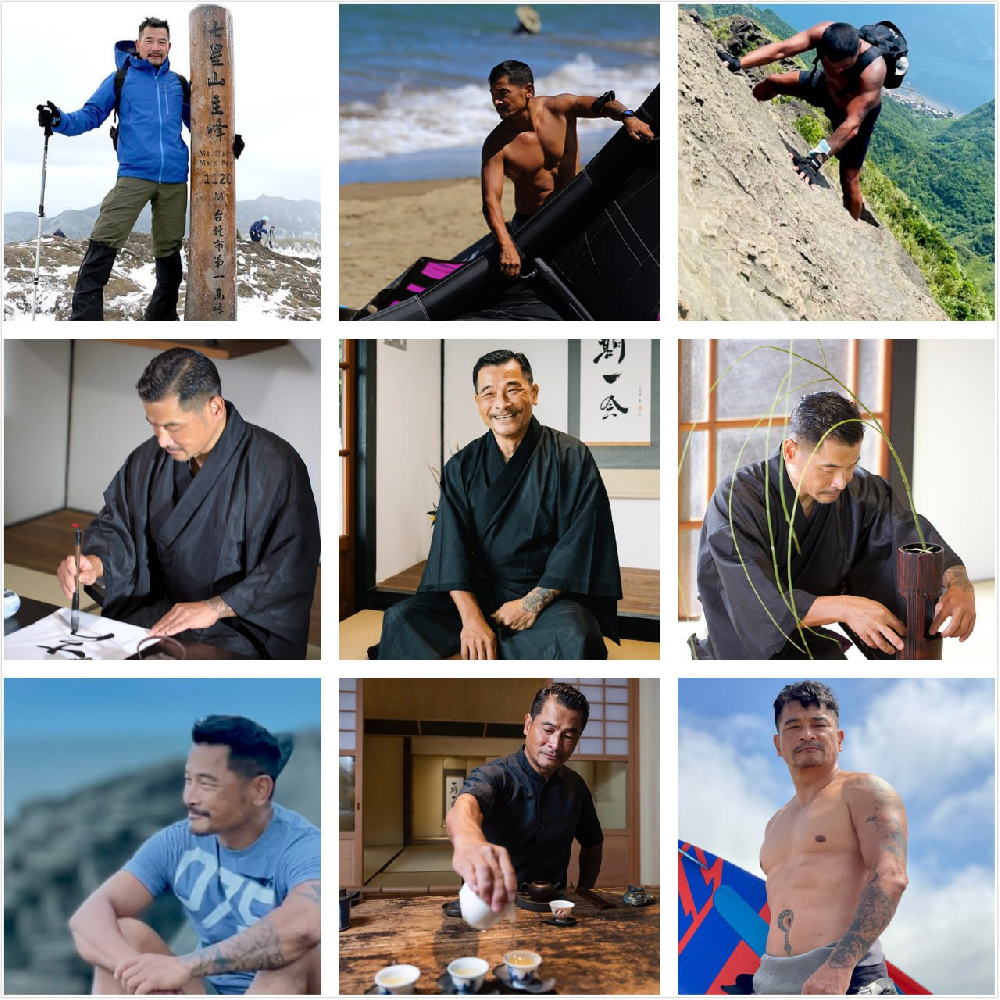 （编号sg12）  #台湾 中年大叔 生活日常 滑伞  爬山 潜水 喝茶 书法   朋友聚会 169张照片13个视频《带博主ig  后期可更新》