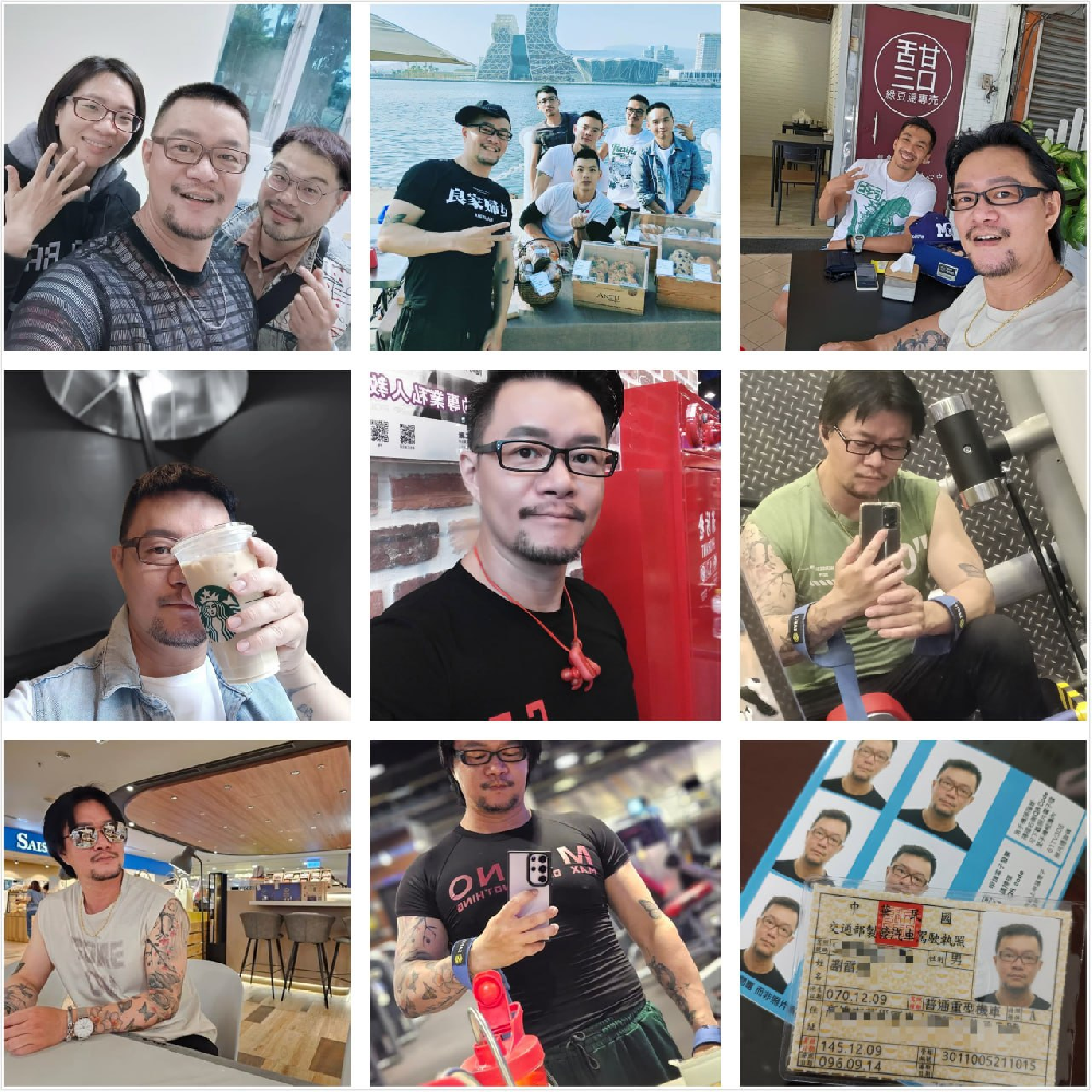 （编号sg18）  #台湾    中年大叔    生活日常   健身   朋友聚会    偏生活真实  不摆拍 589张照片   30个视频 带博主ig   后期可更新