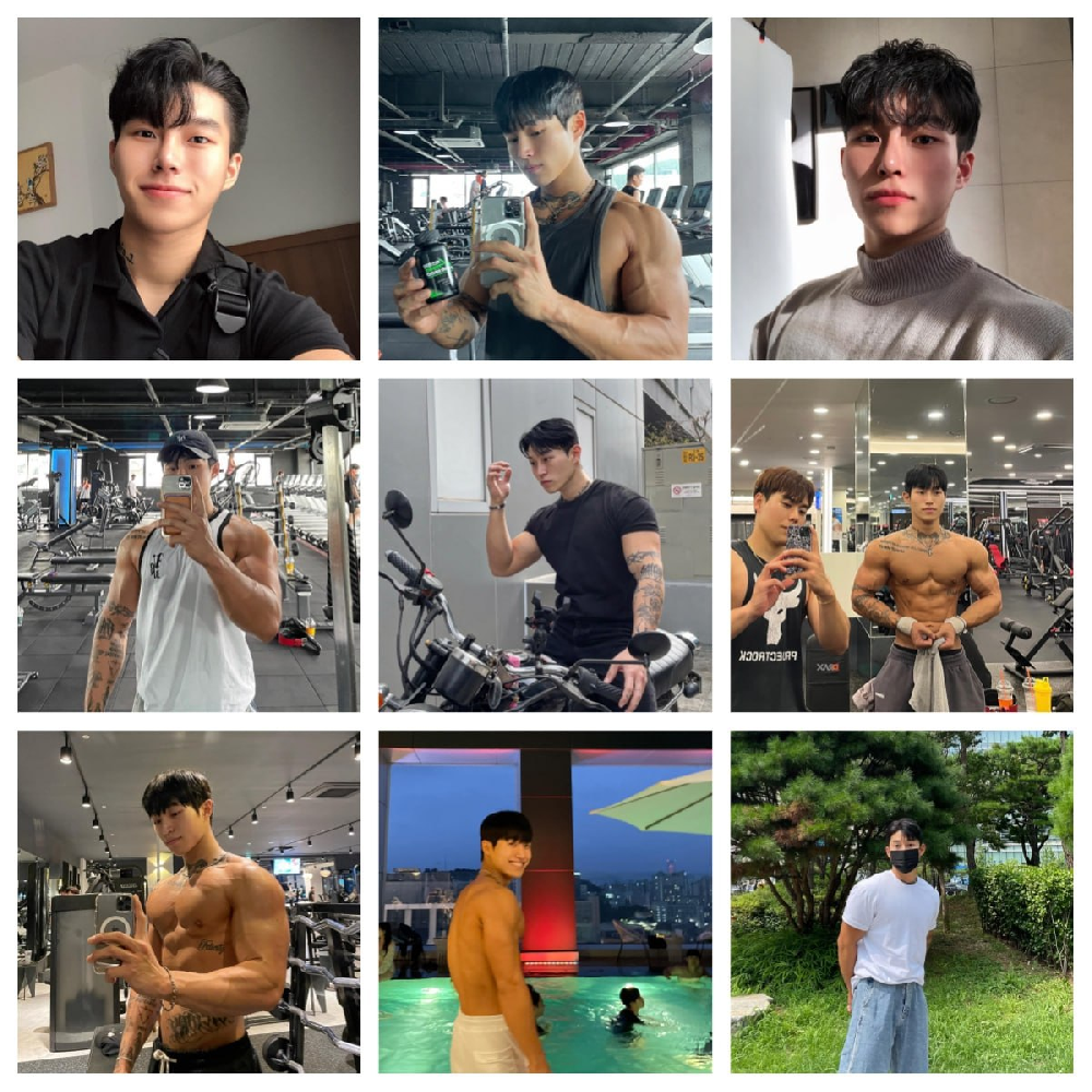 （编号pk05）  #韩国 健身 日常 生活 美食 健身照片比较多 338张照片24视频   带博主ig   后期可更新