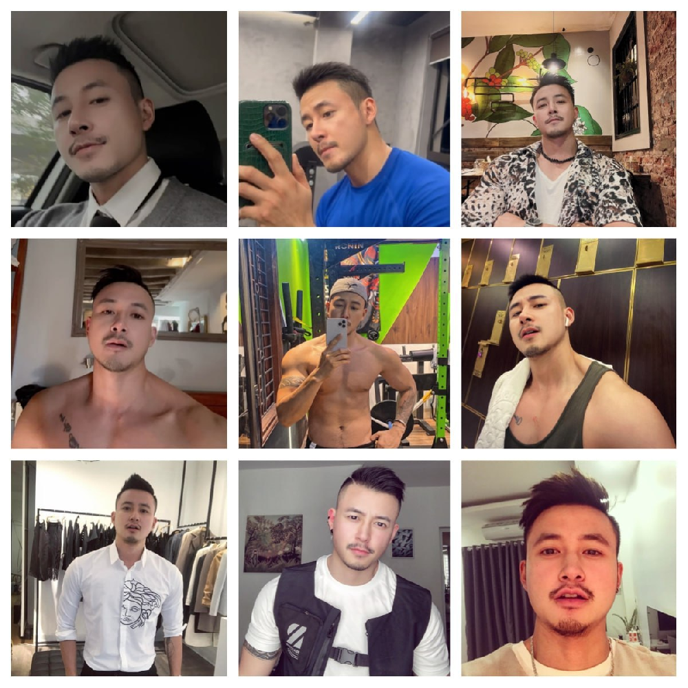 （编号pk07）  #越南 男子健身  日常 生活 美食 旅游 自拍多  1352张照片103视频 带博主ig  后期可更新