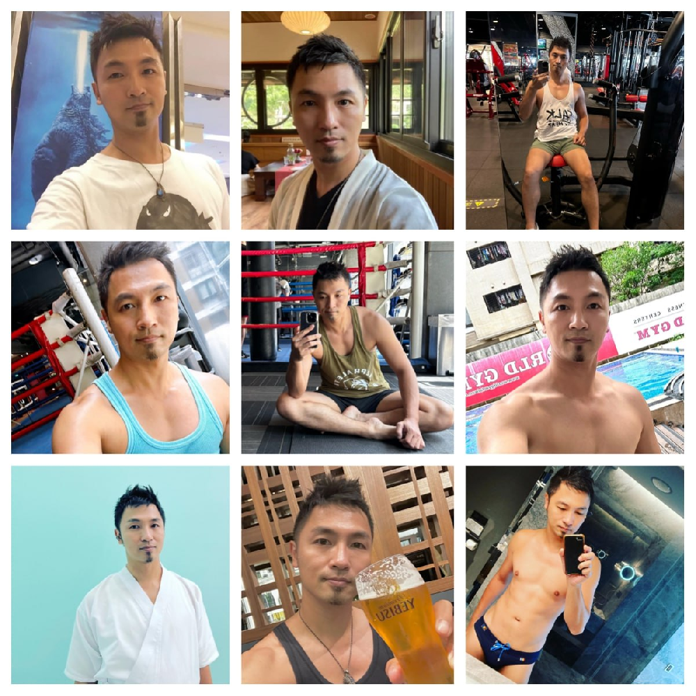 （编号pk12）  #台湾 健身大叔  日常 生活 旅游 美食 自拍   单人自拍照比较多 健身为主 1004张照片71视频 带博主ig  后期可更新