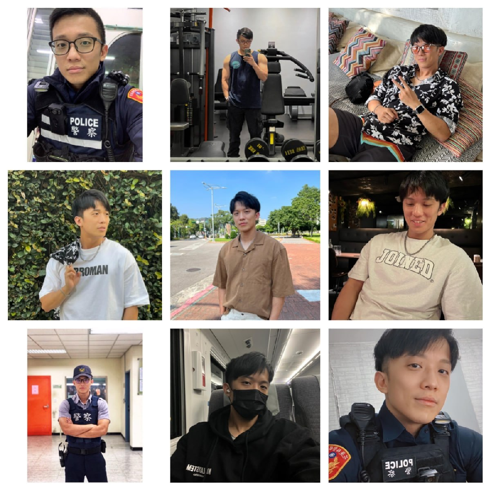 （编号pk15）  #台湾 警察男子 日常 生活   健身  63张照片6视频 《视频比较少》 带博主ig  后期可更新