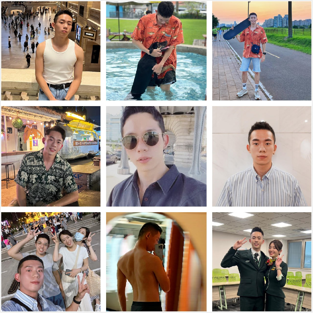 sg89 #台湾    年轻帅哥   生活日常   朋友聚会   正脸照   旅游   自拍 1642张照片   189个视频 带博主ig    后期可更新