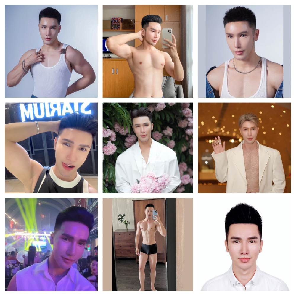 （编号pk55）  #越南 美男子 日常 生活 旅游 自拍 有证件照 607张照片17视频 带博主ig  后期可更新