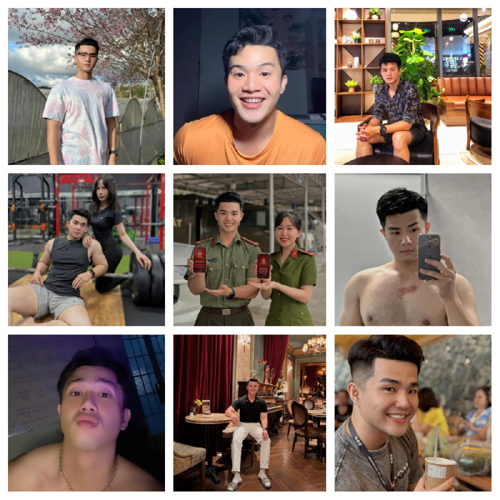 （编号pk56）  #越南 男子 日常 生活 旅游 自拍 782张照片95视频 带博主ig  后期可更新