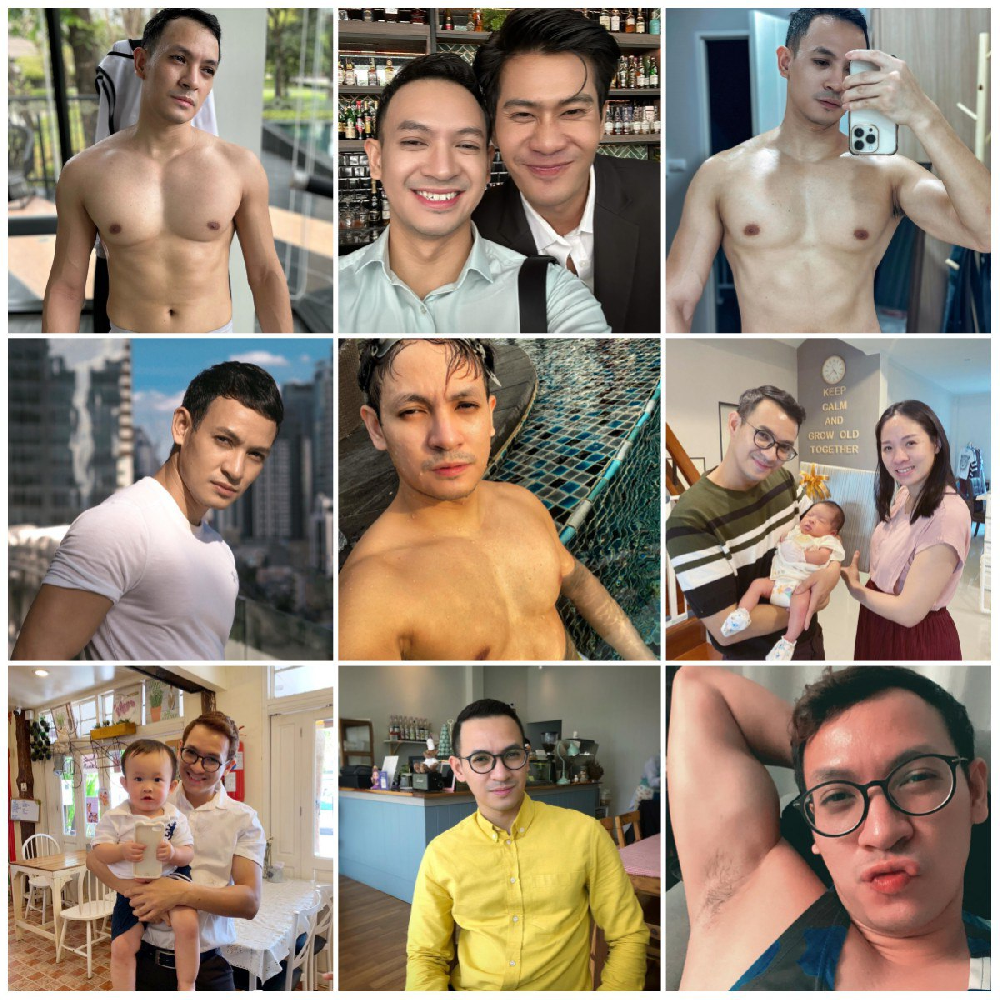 （编号pk57）  #泰国 男子 日常 生活 健身 自拍 带娃 1180张照片81视频 带博主ig  后期可更新