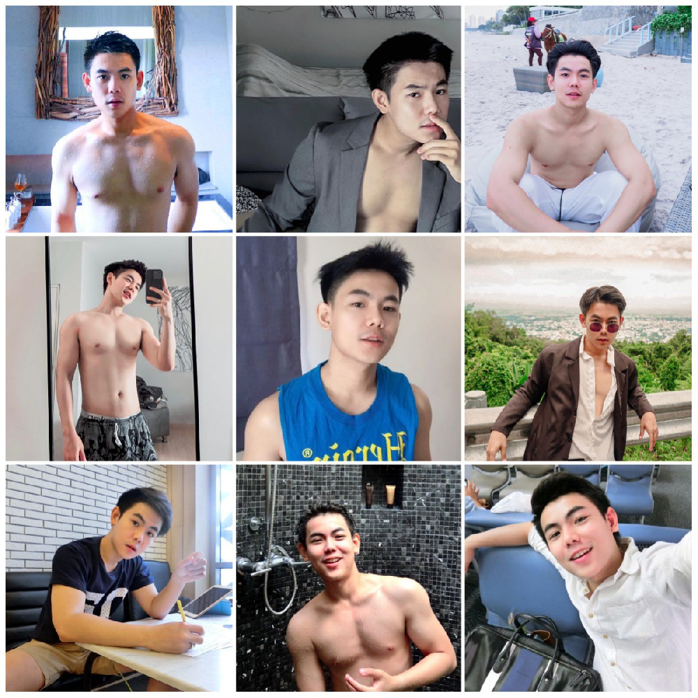 （编号pk58）  #泰国 男子 日常 生活 健身 自拍 旅游 1166张照片42视频 带博主ig  后期可更新