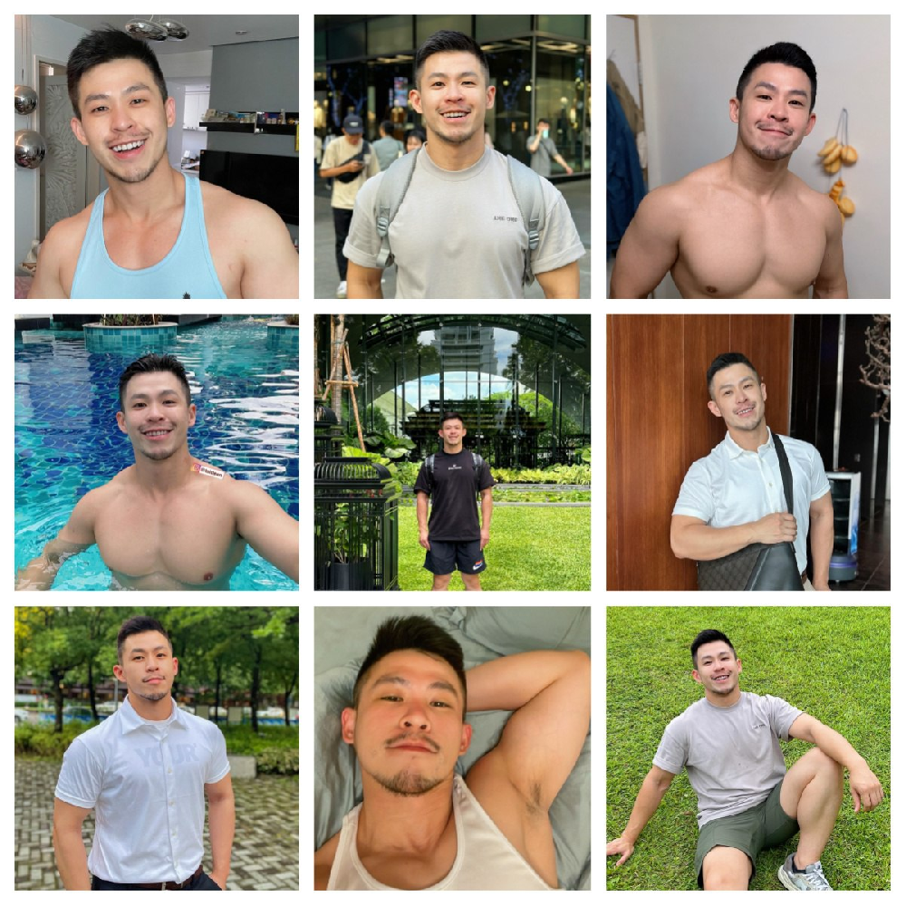 （编号pk69）  #台湾 男子 日常 生活 自拍 游泳 美食 旅行 健身 正脸多 2848照片184视频 带博主ig  后期可更新